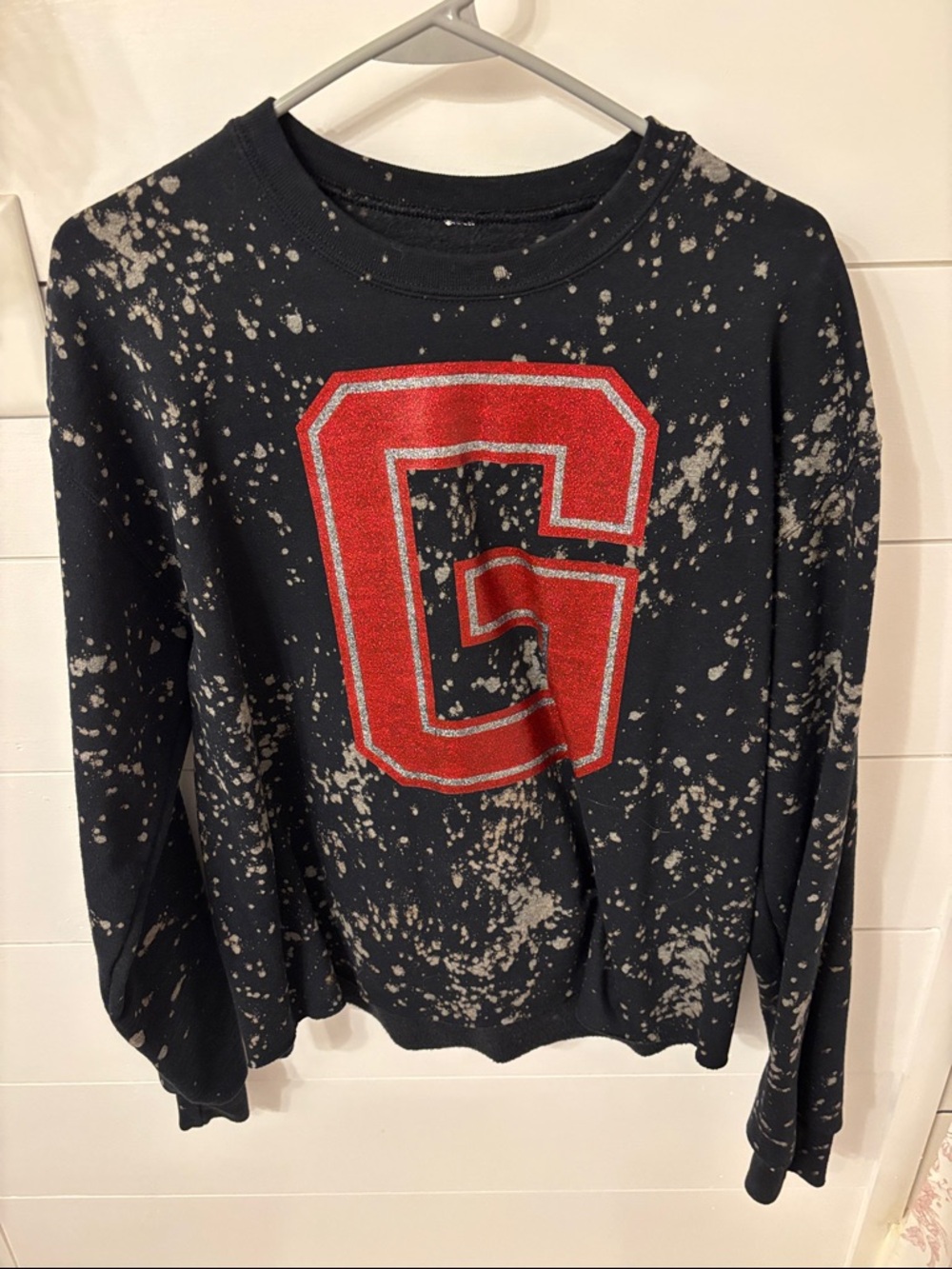 Black Splatter UGA Crewneck Sweatshirt